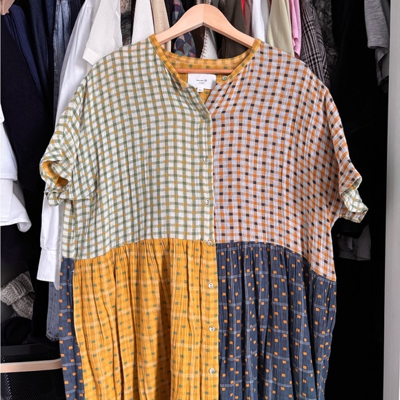 Amente's 100% cotton contrast midi dress - Picture 6 of 10